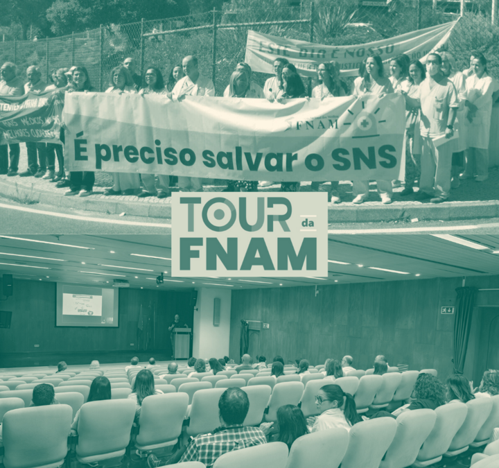 Etapas do Tour da FNAM sobre as 150 horas em Vila Real, Leiria e Coimbra 