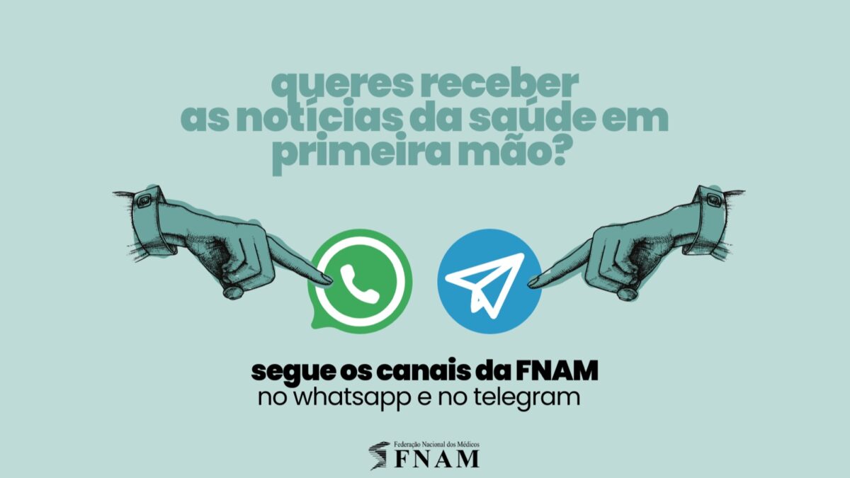 Acompanha os novos Canais de WhatsApp e Telegram da FNAM!