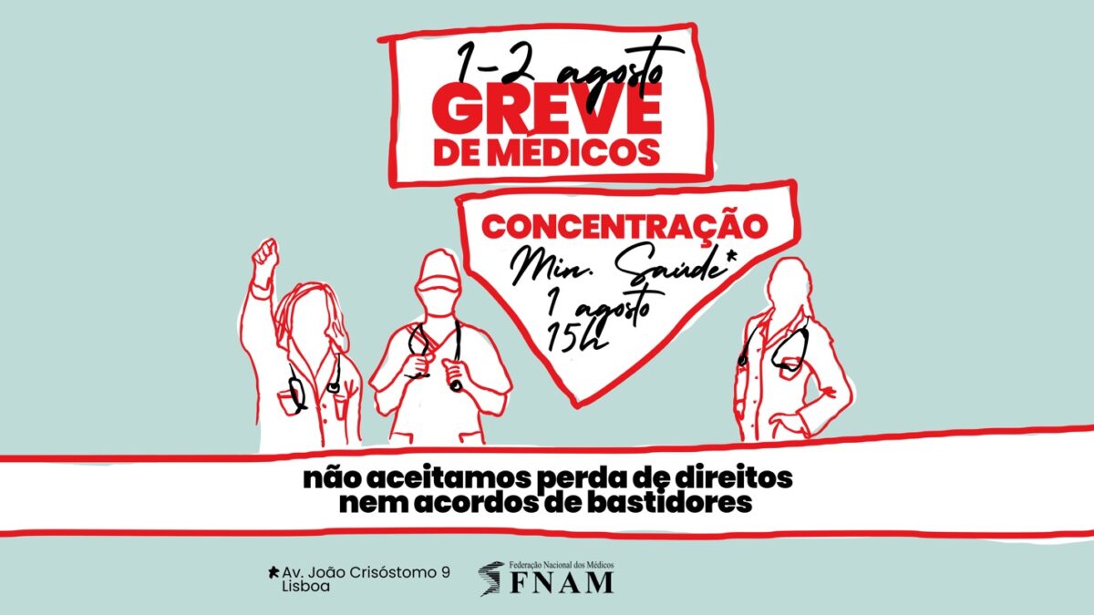Greve de médicos e concentração no Ministério da Saúde | Doctors strike and protest at Ministry of Health