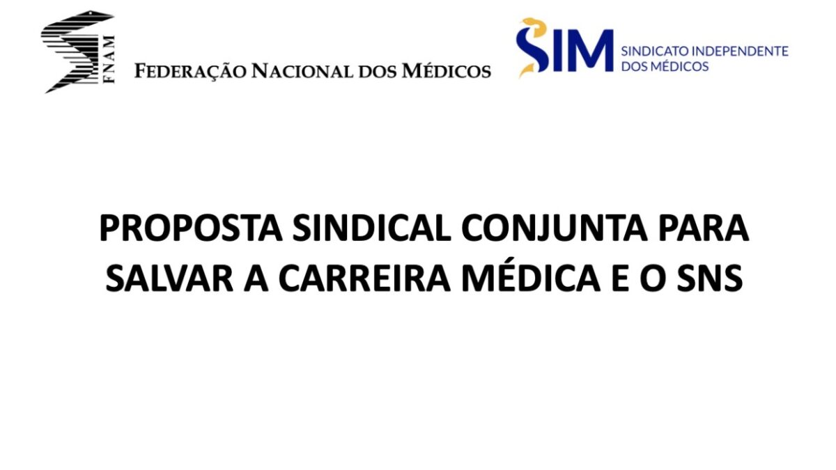 Proposta sindical conjunta para salvar a carreira médica e o SNS