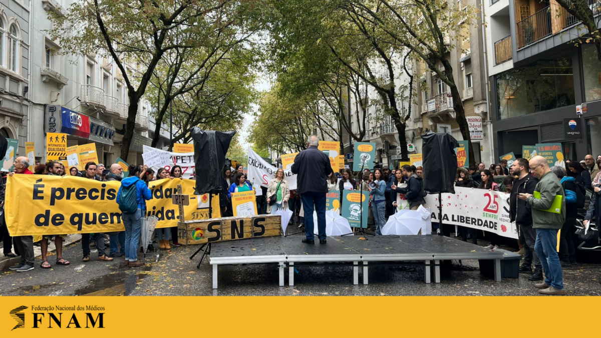 Manifestação no Ministério da Saúde e greve com 85% de adesão confirmam a unidade dos médicos na defesa da carreira e do SNS