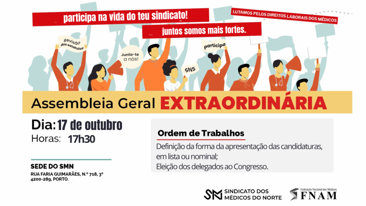 Assembleia geral Extraordinária – 17 de outubro