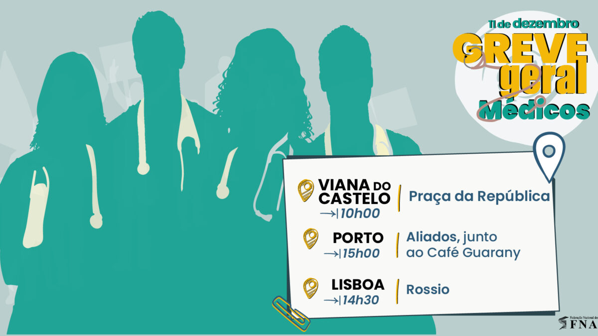 Médicos aderem à Greve Geral