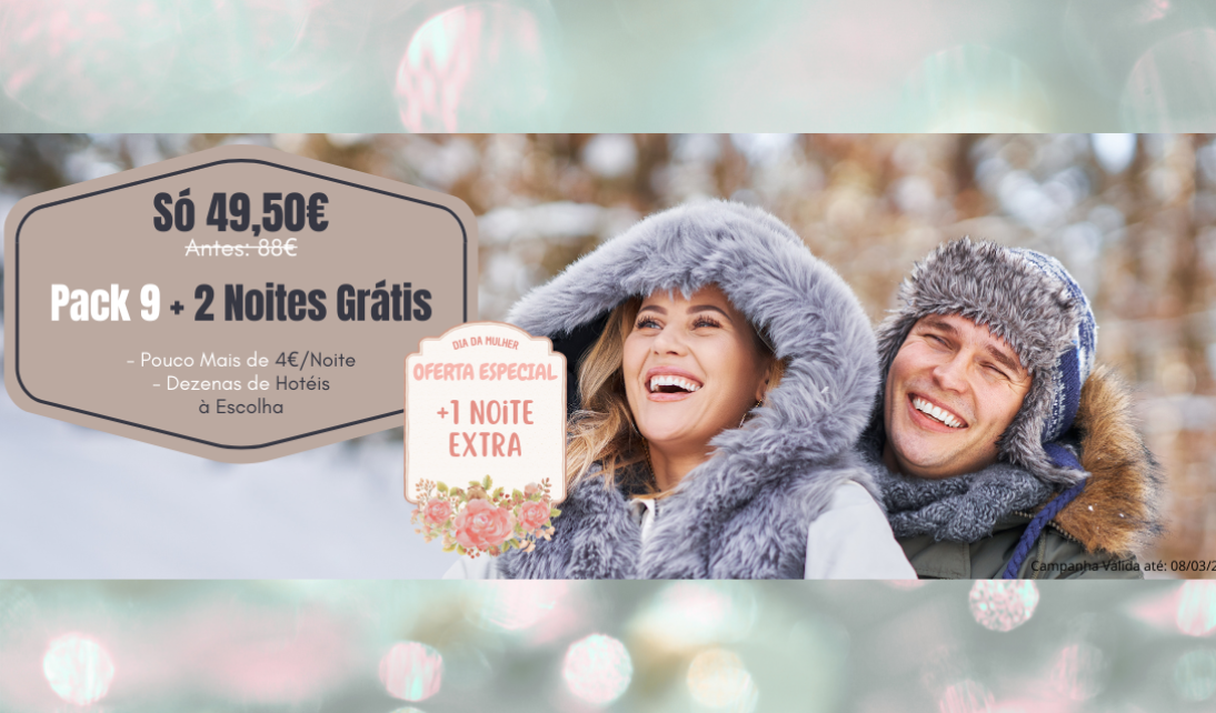 PACK/TALONÁRIO 9 NOITES + 3 Noites de Oferta