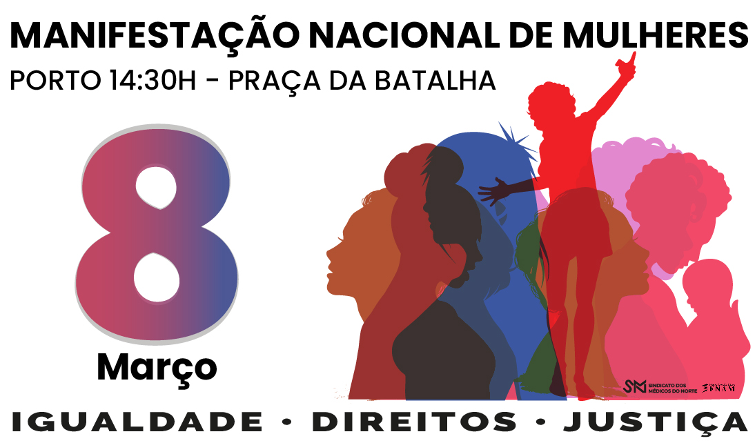 8 de Março: Manifestação Nacional de Mulheres no Porto
